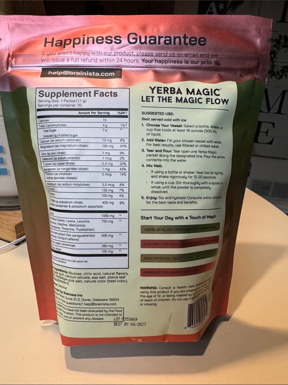 Yerba Magic Hydration + Energy – Juicy Watermelon. Pack of 20. - Picture 2 of 3